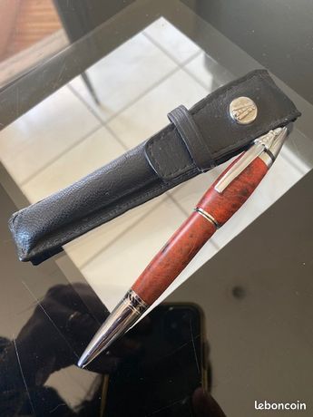 Stylo Bille Laguiole Argenté En Acier - Comme Neuf Avec Son étui Occasion