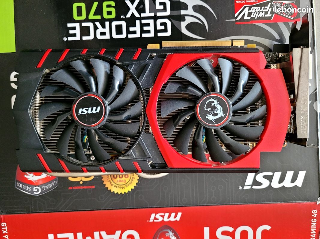Carte Graphique MSI GeForce GTX 970 GAMING 4GO - Très Bon État - Accessoires informatique