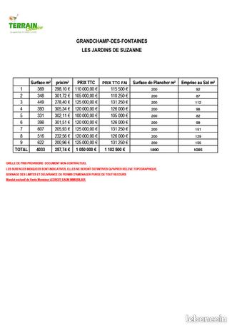 TERRAIN VIABILISE 331 m²