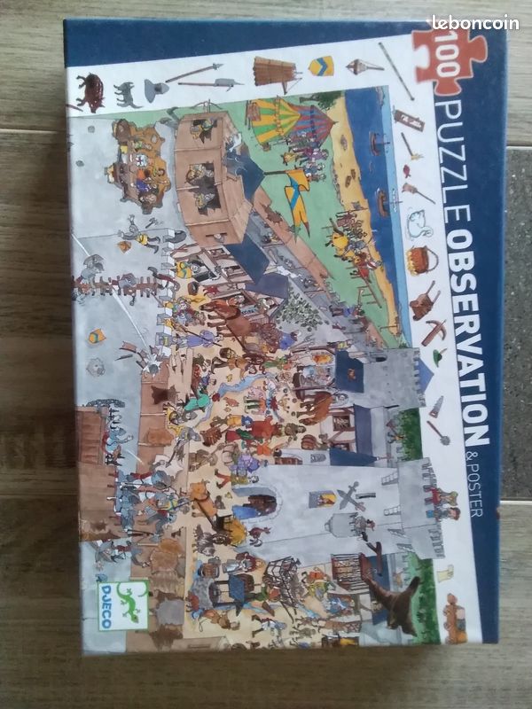 Puzzle observation thème château fort 100 pièces (image 1)