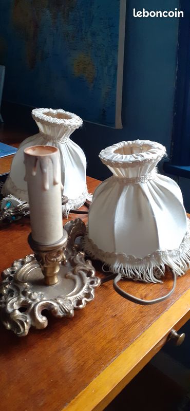Lot de deux lampes de chevet avec abat-jour (image 2)