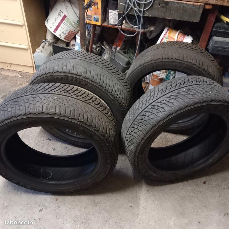 Lot De 4 Pneus Neige D'occasion - Dimension 185/65R15 - État à Vérifier, Parfait Pour Dépanner