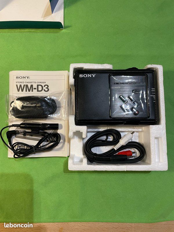 Sony Walkman WM-D3 Professional - Magnétophone Cassette Stéréo Portable - Années 80