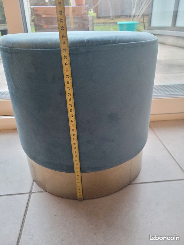 Pouff bleu (image 5)