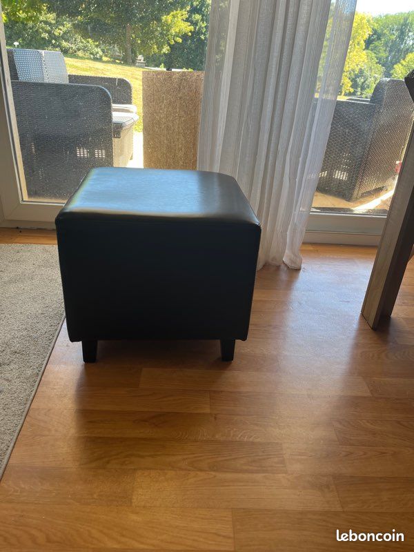Pouf en cuir (image 1)