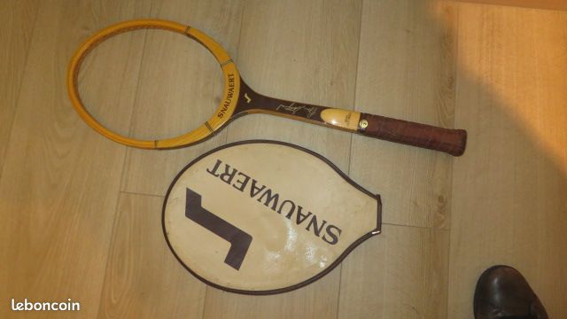 Ancienne Raquette De Tennis En Bois Snauwaert, Vintage, Collection