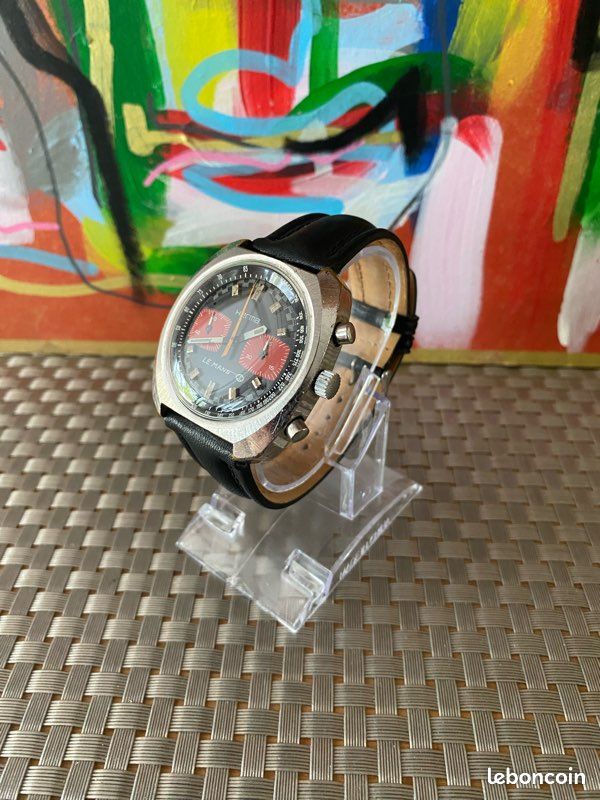 Chronographe mécanique vintage HERMA LE MANS (image 2)