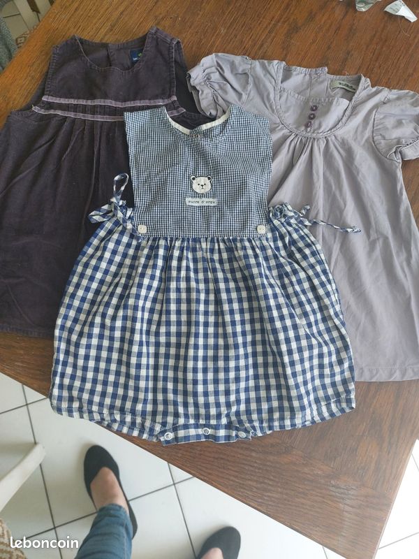 3 vetements fille 12 mois (image 1)