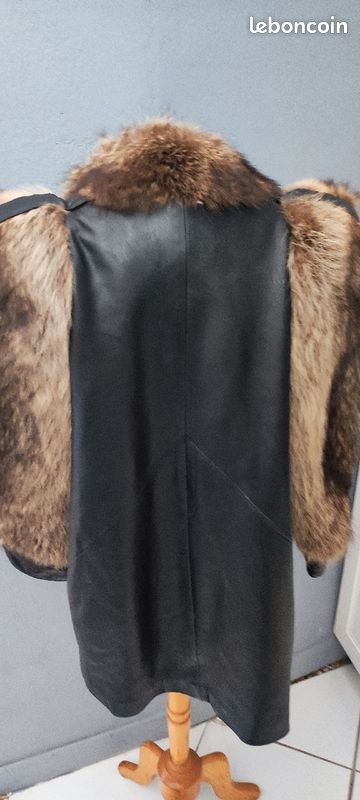 Vintage Manteau Femme Cuir Manteau Femme Cuir Et Fourrure Vintage