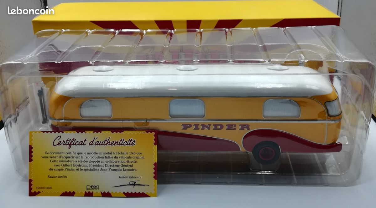 DIREKT Collections, cirque Pinder, Remorque CARAVANE du cirque, 1/43e Neuf