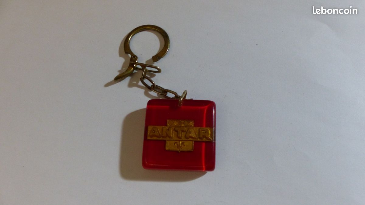 Lot de 2 Porte-clé bourbon ANTAR ovale et carré (image 4)