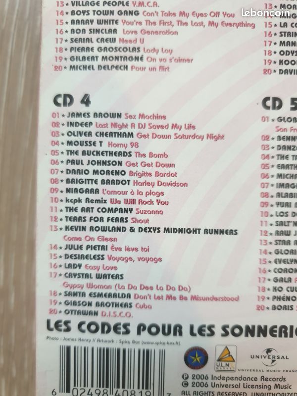 CD Les 100 Plus grands Tubes pour faire la fête (image 6)