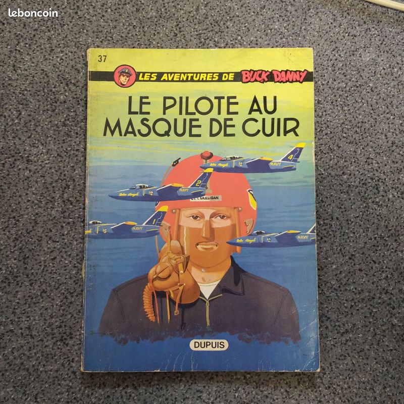 BD Buck Danny eo 1971, le pilote au masque de cuir (image 1)