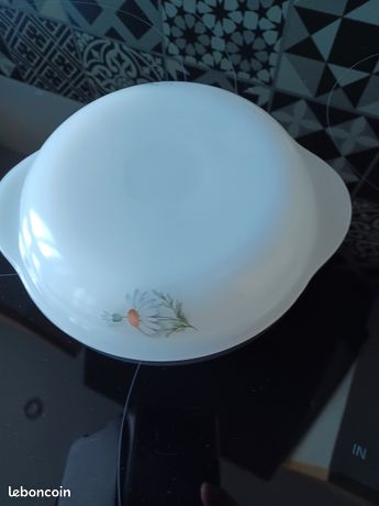 Vintage cocotte ronde Arcopal Fruits de France 18,5 cm
