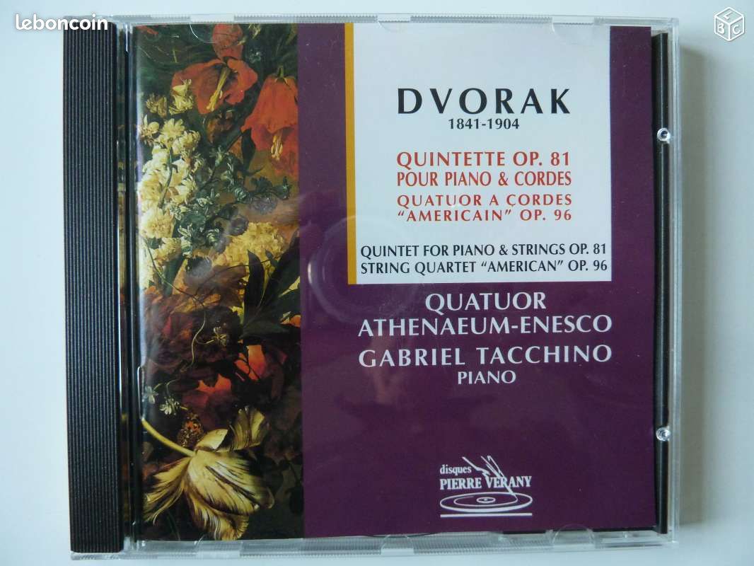 Cd neuf DVORAK Tacchino/Quatuor Athaneum-Enesco (image 1)