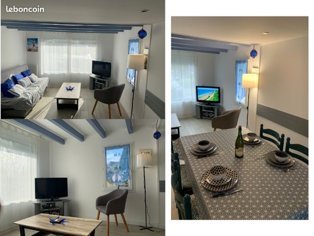 Maison,Plage et Commodité à Pieds, Wifi, Jardin clos, Parking, 2 chambre 900/Mois