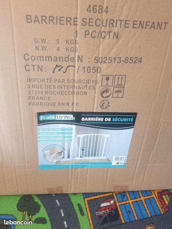 Barrière de sécurité bébé neuf (image 3)