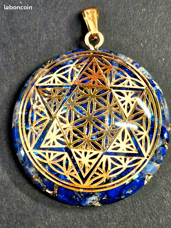 Pendentif orgonite lapis lazuli (image 1)