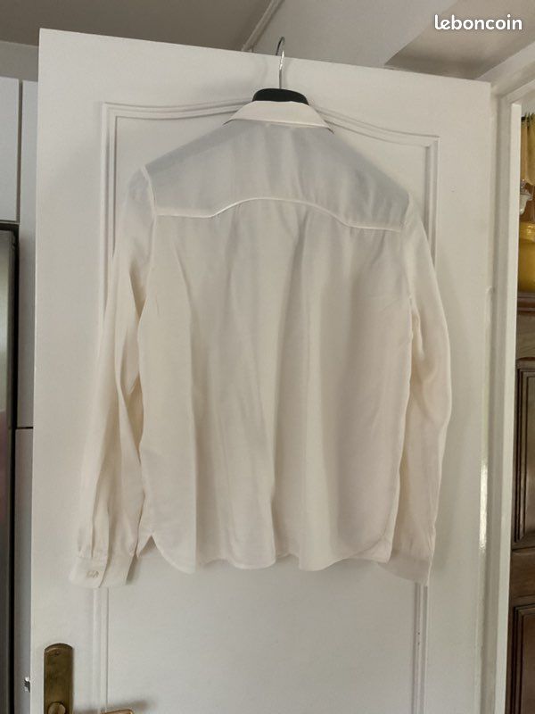 Chemisier manches longues couleur crème Ikks Women Taille 38 (image 2)