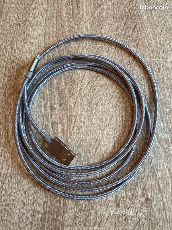 Câble Lightning Usb Gris foncé (image 3)