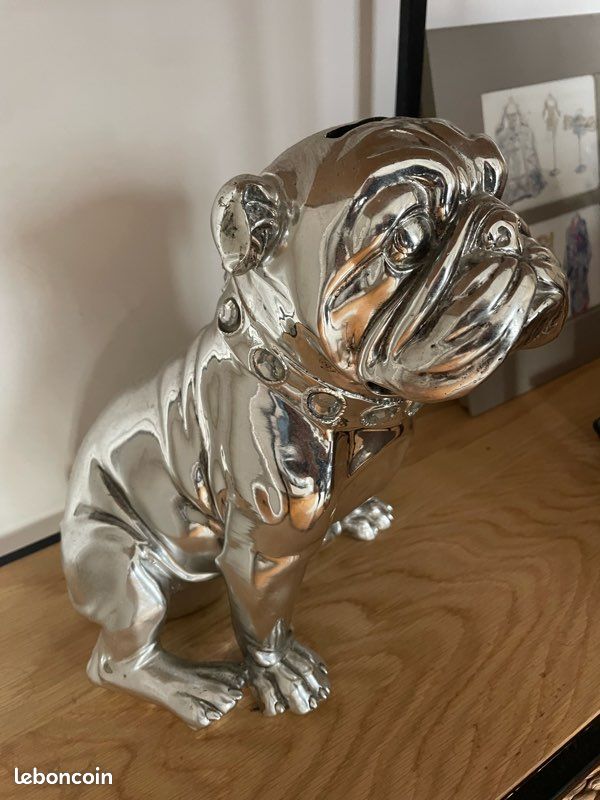 Tirelire céramique; originale et fantaisie: petit chien teckel - France