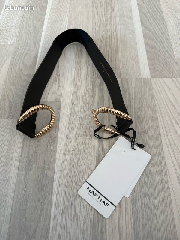 Ceinture Naf Naf Pour Femme - Taille 70 - Couleur Noir - Occasion (déjà Portée)