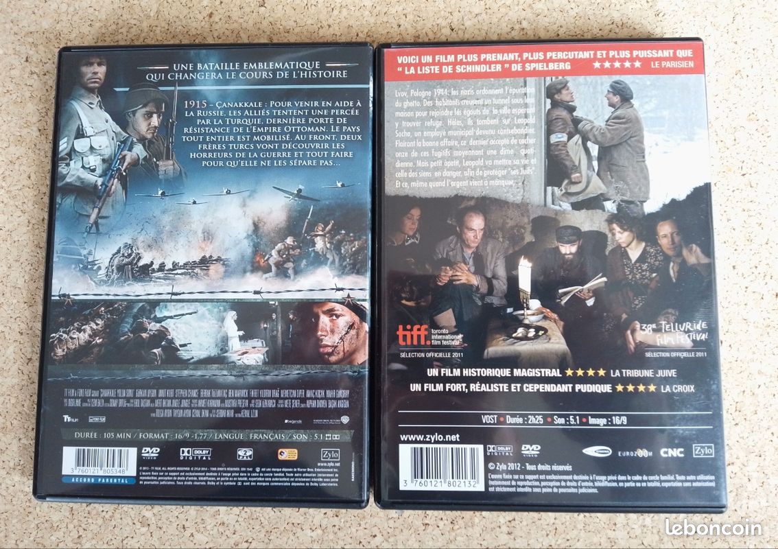 Coffret 4 DVD guerre, Gallipoli,Allies,1945 End of war,Sous la ville (image 5)