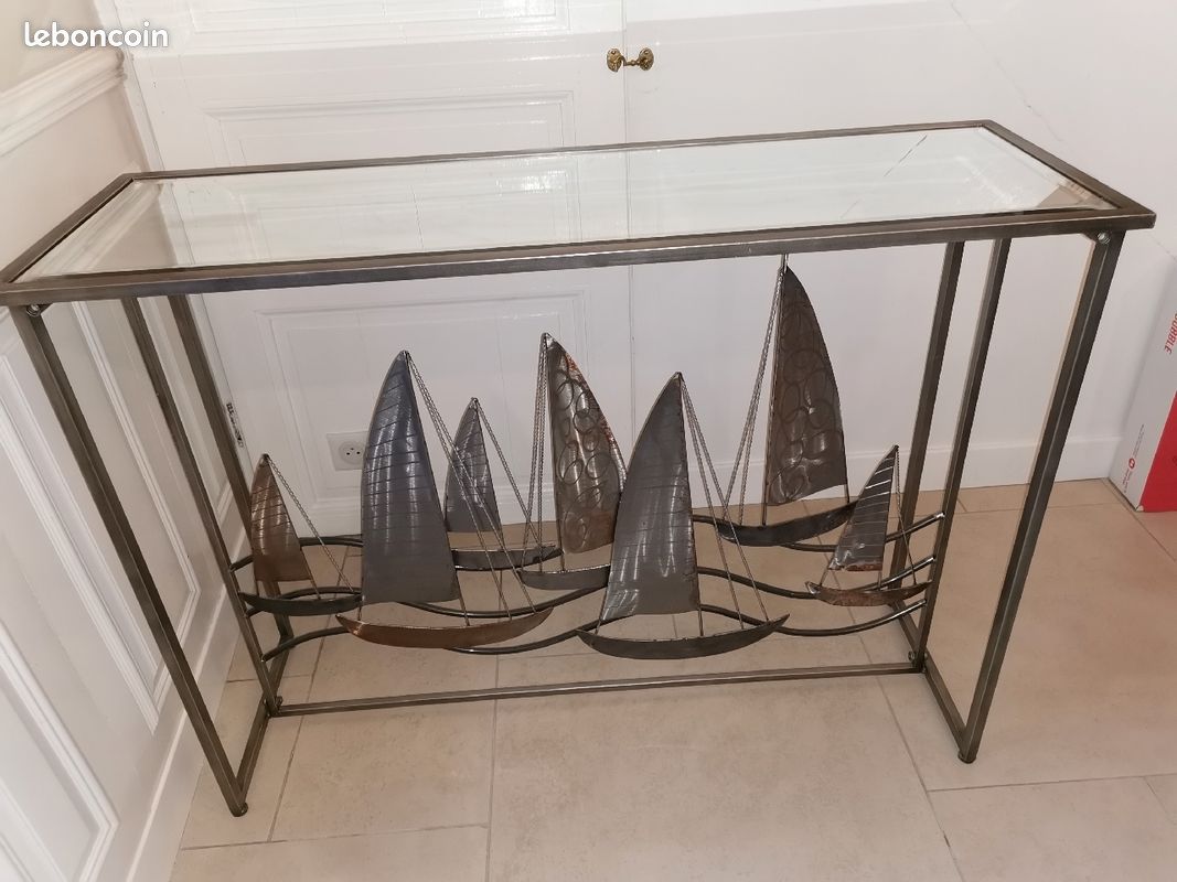 Console métal et verre (image 2)