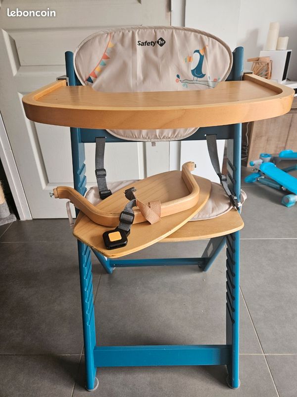 Chaise haute bébé en bois evolutive (image 7)