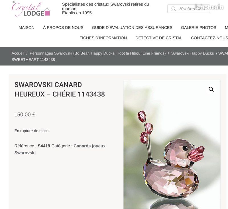 Swarovski happy duck – sweetheart - 1143438 - Collection