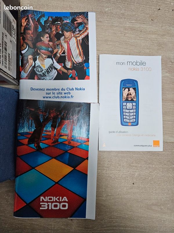 Téléphone Vintage Nokia 3100 - Occasion Fonctionnel - Boîte D'Origine + Accessoires - Rare