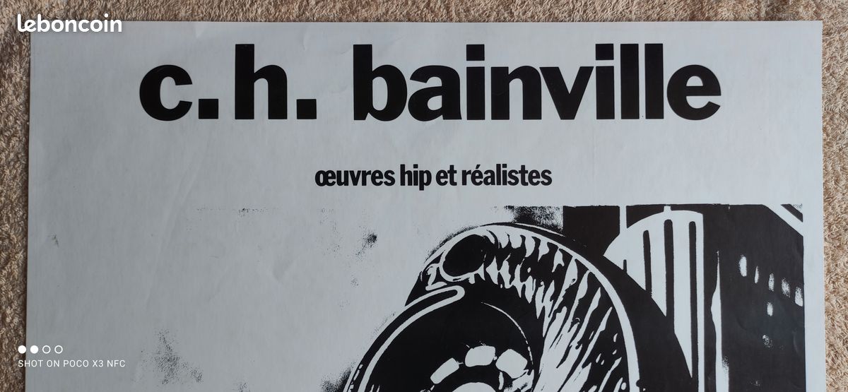 Affiche bainville œuvres hip et réalistes 1980 - la closerie des lilas (image 7)