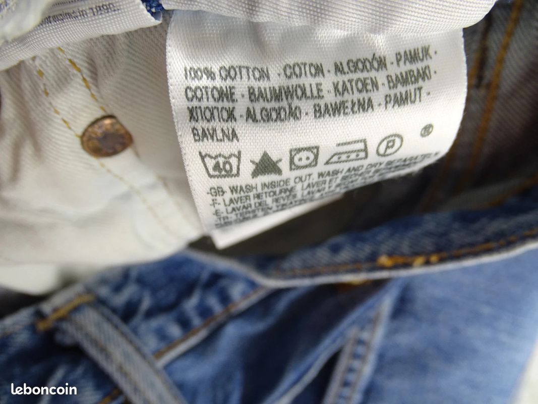 Jean Levi's 501 W32 L32 Vintage Bleu Brut / Straight Fit / Levi Strauss (image 9)
