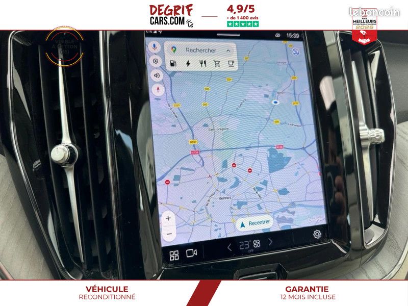 Volvo XC60 T6 AWD Recharge 253+145 Geartronic Plus Style Dark + TOIT OUVRANT + TVA RECUPERABLE (image 24)