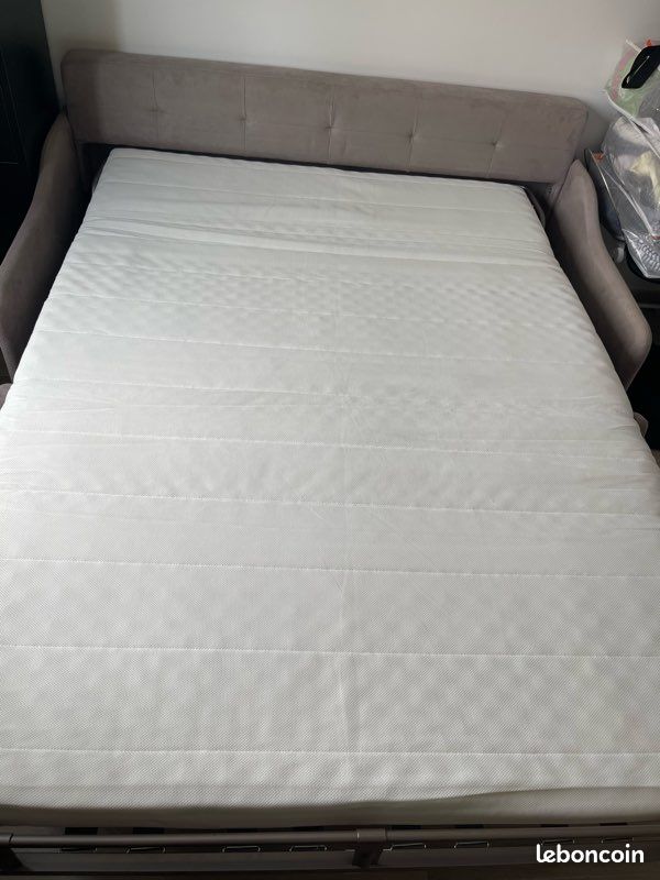 Canapé convertible DIVA – Couchage 140x200 – Matelas IKEA neuf (image 10)