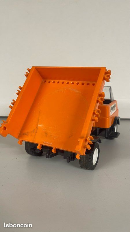 Camion Benne De Chantier Playmobil – Modèle Vintage 1975 – Travaux Publics – Occasion