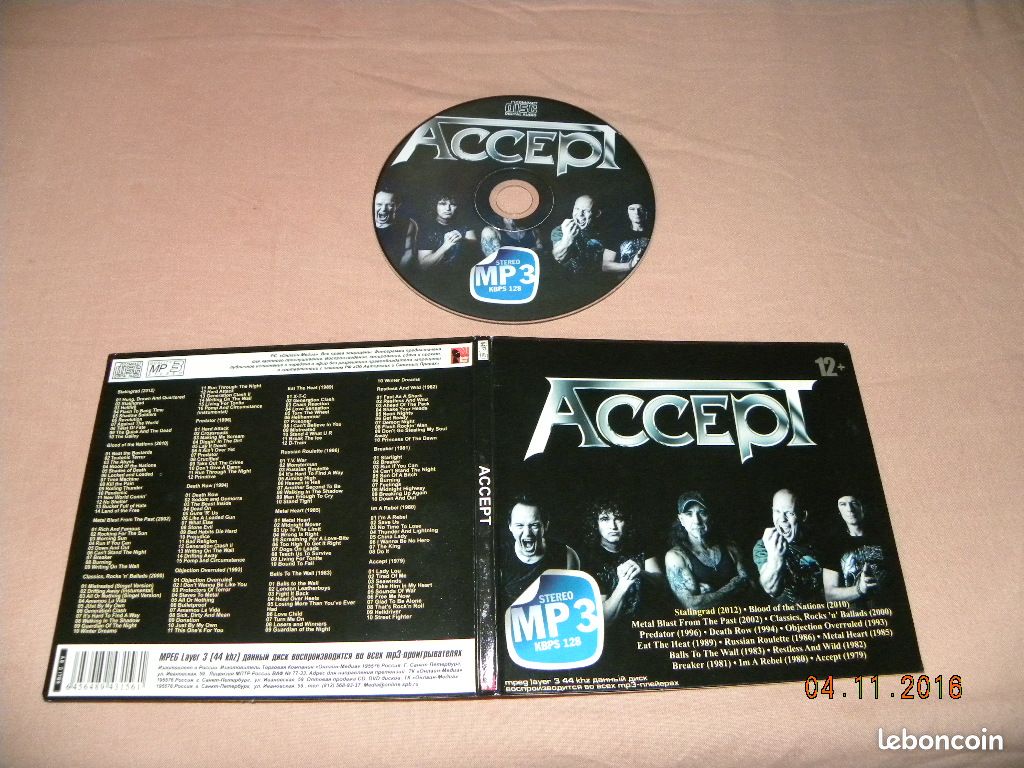 Accept lot cd mp3 russie (image 1)