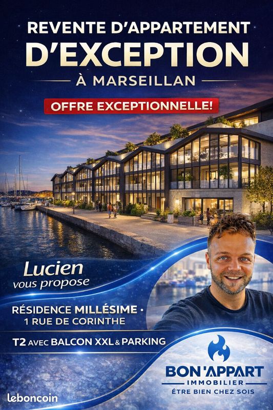 Appartement 2 pièces 41 m² · à Marseillan · 41 m² · 129 000 €