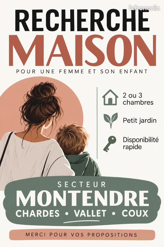 Maison 5 pièces 90 m² · à Montendre · 90 m² · 850 €/mois