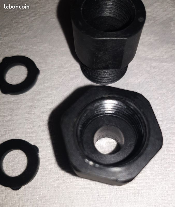 Adaptateur pour tuyaux (plomberie): Adapter 1/2" female thread to 3/8" male thread, Adapter 1/2" male thread to 3/8" female thread (image 3)