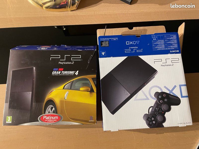 Console Sony PS2 Slim – Gran Turismo 4 Edition – Noire – En Boîte – PAL