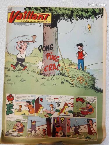 [Bande dessinée] Vaillant Nº731 - journal plus captivant - Etat correct (image 1)