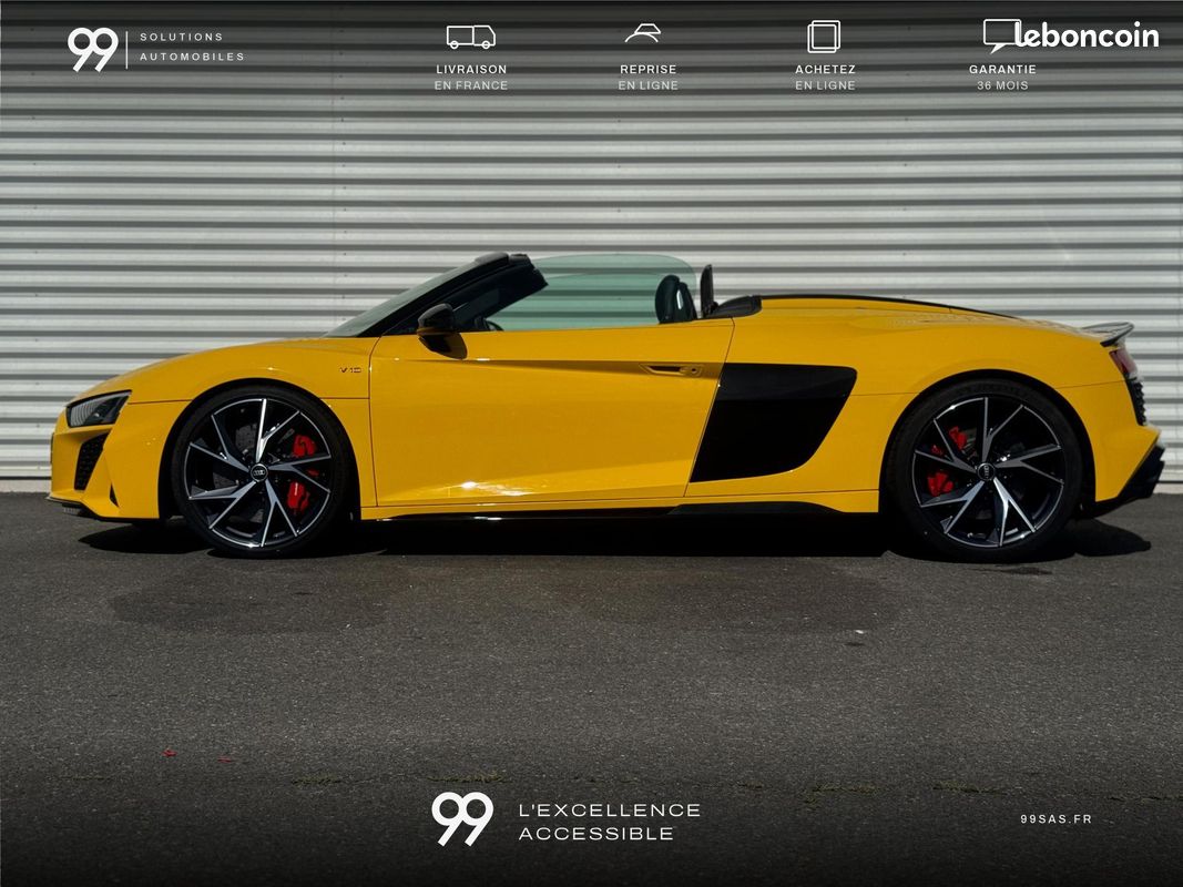 AUDI R8 Spyder V10 620ch Performance malus payé Miltek Carbon Full LOA 1521e/ MOIS LIVRAISON REPRISE (image 12)