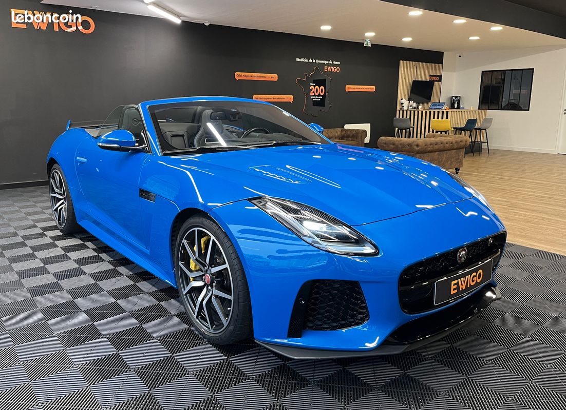 Jaguar f-type svr 5.0 v8 cabriolet / freins carbone ceramique / entretien jaguar / malus payé (image 1)