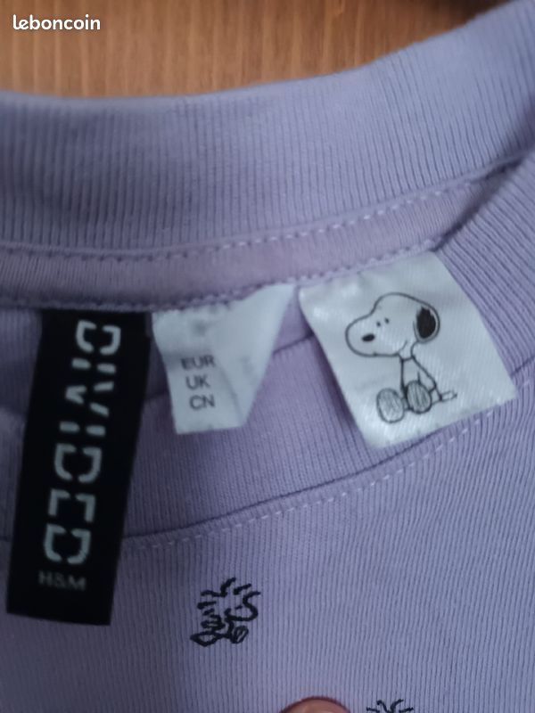 T shirt femme fille Snoopy taille S (image 2)