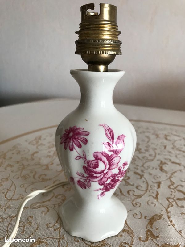 Pied lampe porcelaine (image 1)