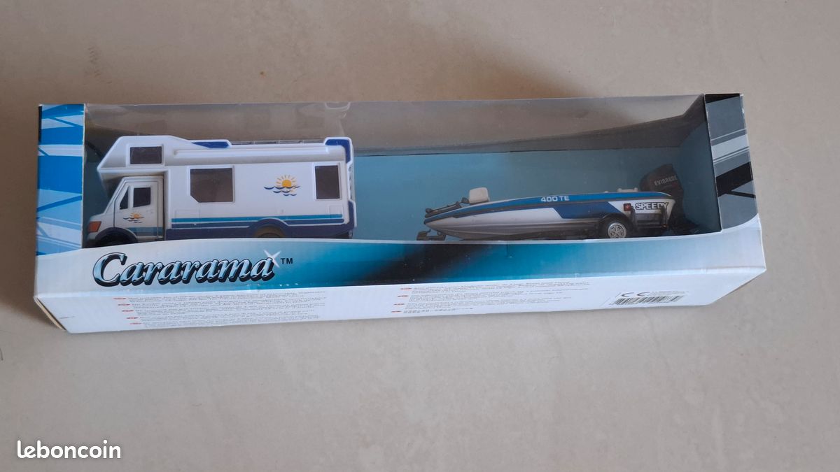 PLAYJOCS GT-6250 Motorhome/Wohnmobil und Anhänger mit dem Boot, 35cm - DieCast Metall Miniaturmodell Modellauto PLAYJOCS GT-6250 Motorhome/Wohnmobil und Anhänger mit dem Boot, 35cm - DieCast Metall Miniaturmodell Modellauto