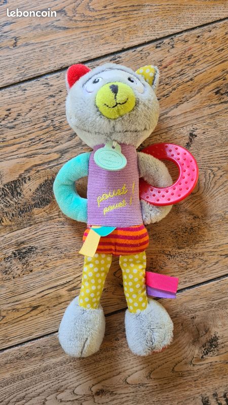 Doudou chat sensoriel, Doudou et compagnie Jeux Jouets