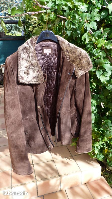 Manteau femme quasi neuf 100% croûte de porc (image 3)