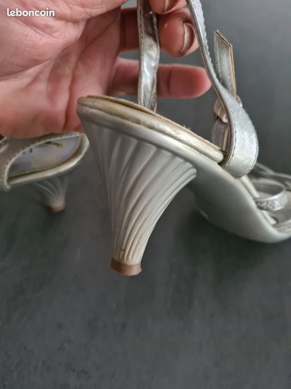 Escarpins gris Lady Glam (image 4)